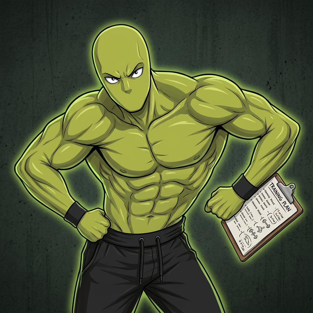IronPrint coach holding a training plan clipboard